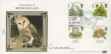Cranbrook signed British Wildlife FDC. 20/5/86 Romsey postmark. Good condition. All autographs are