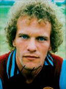 Andy Gray signed 8x6inch colour Aston Villa photo. Good condition. All autographs are genuine hand