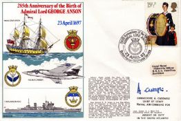 Commodore A Casdagli signed naval cover. Good condition. All autographs are genuine hand signed