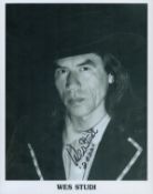 Wes Studi signed 10x8inch black and white photo. Good condition. All autographs are genuine hand