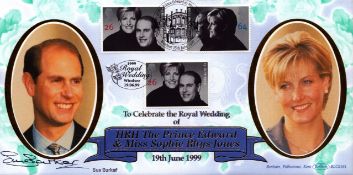 Sue Barker signed Royal Wedding FDC. Good condition. All autographs are genuine hand signed and come