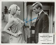 James Franciscus signed Youngblood Hawke 10x8 black and white Lobby Card Photo. Good condition.