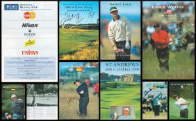 Golf Open Championship St Andrews 2000 multi signed vintage programme includes winner Tiger Woods,