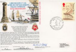 H W Gollop signed naval cover. Good condition. All autographs are genuine hand signed and come