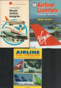 3 x Books Airline Liveries by Gunter Endres, Worl Airline Insignia by Humphrey Wynn, Airline Tail