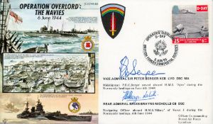 Sir Peter Berger and Brian Brayne-Nicholls signed Operation Overlord cover. Good condition. All