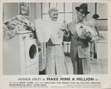 ARTHUR ASKEY English Comedian signed vintage 'Make Mine A Million' 8x10 Promo Photo. Good condition.