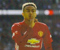JESSE LINGARD signed Manchester United 8x10 Photo. Good condition. All autographs are genuine hand