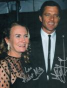 Juliet Mills and Maxwell Caulfield signed 10x8inch colour photo. Good condition. All autographs