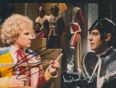 Colin Baker and Michael Jayston signed 10x8 inch DR WHO colour photo. Good condition. All autographs