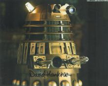 David Hankinson signed DR WHO Dalek 10x8 inch colour photo. Good condition. All autographs are