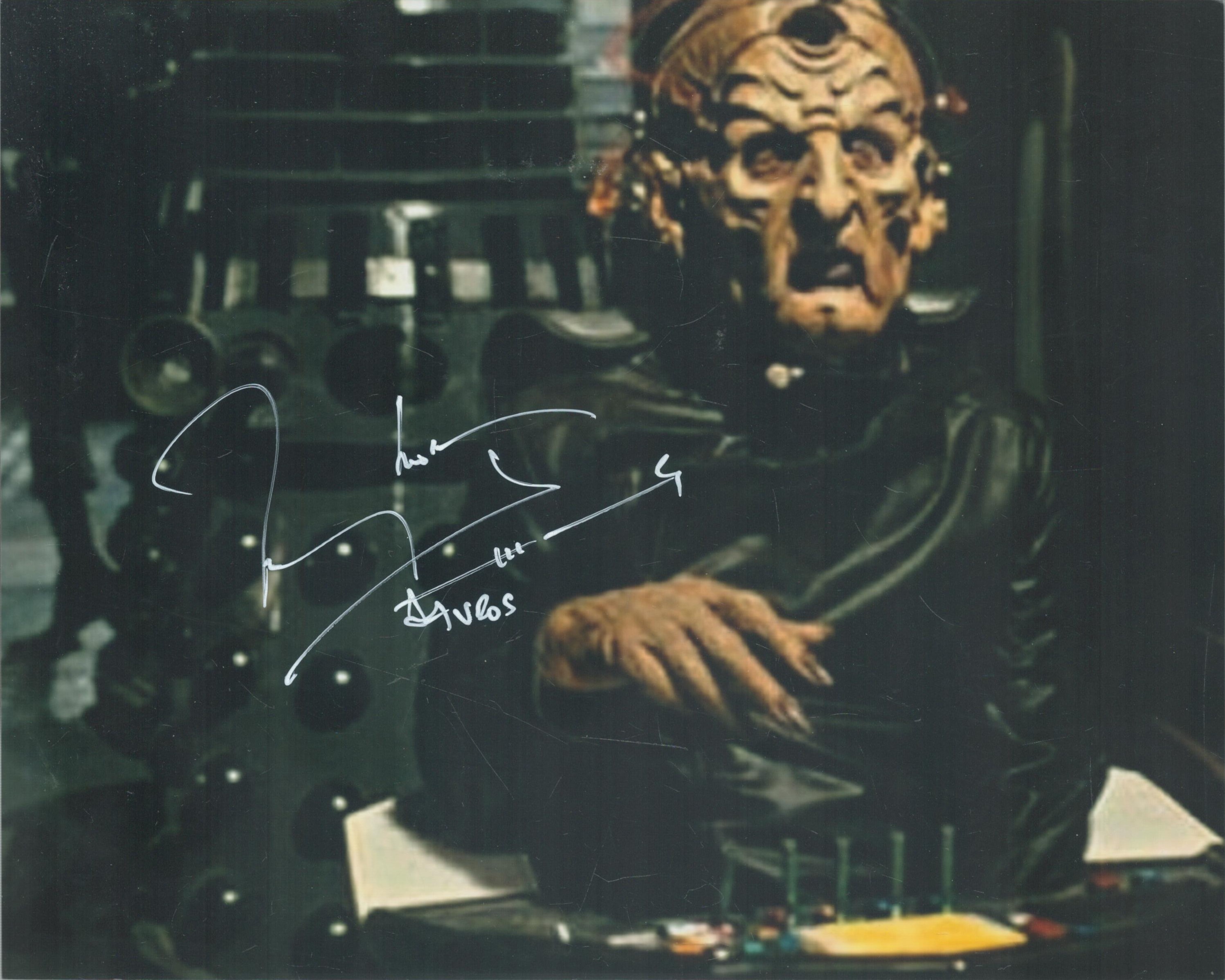 Terry Molloy signed 10x8 inch DR WHO colour photo pictured as Davros. Good condition. All autographs