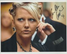Camille Coduri signed 10x8 inch DR WHO colour photo pictured in her role as Rose Tyler. Good