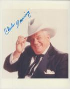 Charles Durning signed 10x8 inch colour photo. Good condition. All autographs are genuine hand