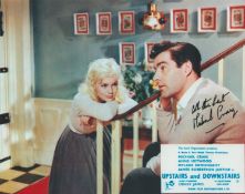 Michael Craig signed 10x8 inch Upstairs and Downstairs colour lobby card photo. Good condition.
