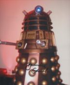 Barnaby Edwards signed 10x8 inch DR WHO Dalek colour photo. Good condition. All autographs are