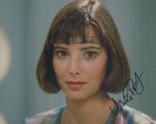 Nicola Bryant signed 0x8 inch DR WHO colour photo pictured in her role as Peri Brown. Good