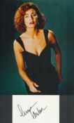 Anne Archer signed white card and 10x8 inch colour photo. Good condition. All autographs are genuine