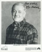 John Mahoney signed 10x8 inch Frasier black and white promo photo. Good condition. All autographs