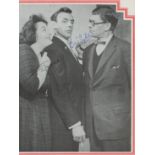 Hattie Jacques and Eric Sykes English Comedy Actors Signed 7x10 Magazine Cut Picture. Good