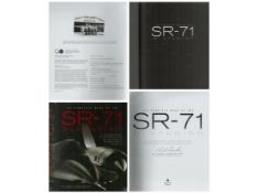 Col Richard Graham signed large The complete book of the SR 71 blackbird hardback book. Good