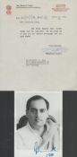 Rajiv Gandhi signed 7x5 approx. formal black and white photo dated 1988 with covering Prime