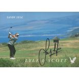 Golf Sandy Lyle signed 8x6 inch colour promo photo. Good condition. All autographs are genuine