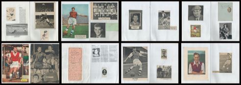 Arsenal collection includes vintage signature pieces photos an album pages housed in large white