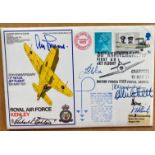 WW2 Luftwaffe ace Gen Adolf Galland KC and US Ace Richard Bertelson signed 1971 Gloster Whittle