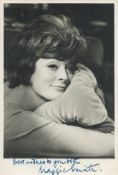 Maggie Smith signed 7x5 black and white photo. Good condition. All autographs are genuine hand