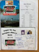 1979 Notts Forest football team signed European Cup final cover v Malmo. Signed by 13 Forest players