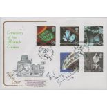 Peter Ustinov signed Centenary of the British Cinema FDC double PM Leicester Square London WC2 16