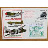 Traudle Junge WW2 Hitlers Private Secretary signed 1975 Victory in Europe historic Battles cover.
