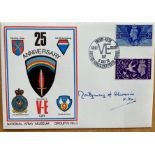 WW2 Field Marshall Montgomery of Alamein signed 1970 National Army Museum 25th Ann VE Day cover.