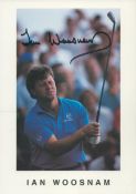 Golf Ian Woosnam signed 8x6 inch colour promo photo. Good condition. All autographs are genuine hand
