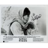 Sally Field American Actress Signed 'Not Without My Daughter' 8x10 Promo Photo. Good condition.