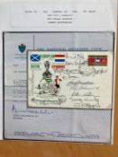 Celtic football 12 team signed 1970 European Cup final cover v Feyenoord. Includes Mc Neil,