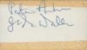 Peter and Gordon signed vintage EMI representative Business card signatures on reverse. Good