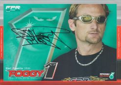 Motor Racing Carl Fogarty signed Petronas 12x8 inch colour promo photo. Good condition. All