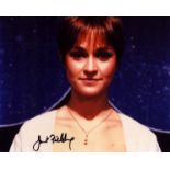 Janet Fielding signed 10x8 inch DR WHO colour photo pictured in her role as Tegan Jovanka. Good