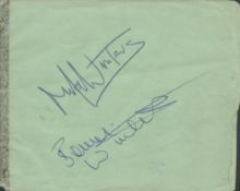 Mike and Bernie Winters signed 6x4 album page. Good condition. All autographs are genuine hand