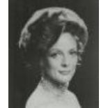 Maggie Smith signed 10x8 inch black and white vintage photo. Good condition. All autographs are