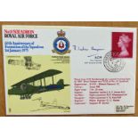 Great War and WW2 ACM Ivelae Chapman signed 10sqn RAF cover. Good condition. All autographs are