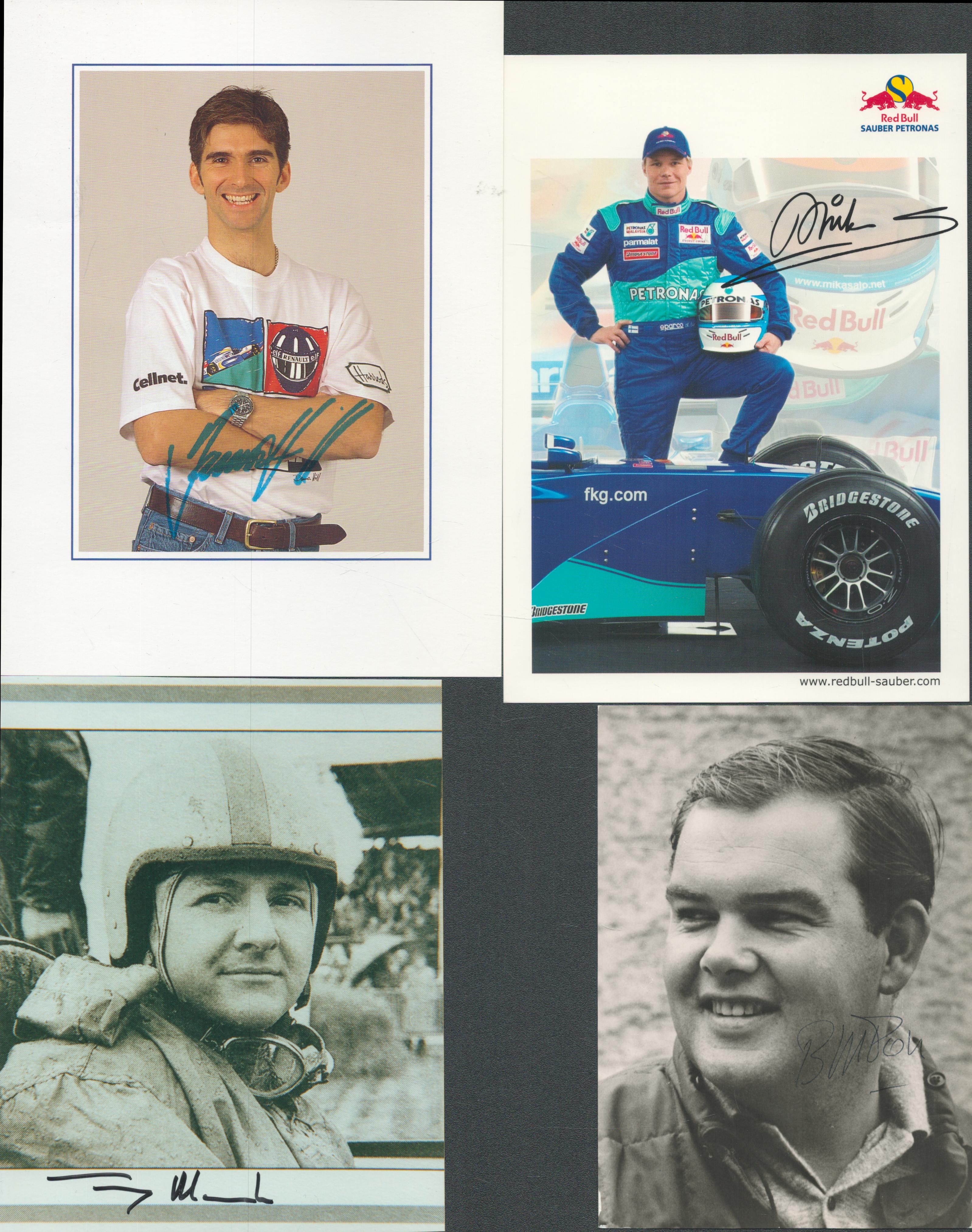 Motor Racing collection 10 assorted signed colour and black and white photos includes Jean Alesi, - Image 2 of 3