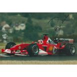 Motor Racing Rubens Barrichello signed Formula One 12x8 inch colour photo picture driving for