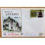 Return to Colditz Castle Red Cross cover signed by Pat Reid the 1st man to successfully escape in