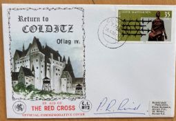 Return to Colditz Castle Red Cross cover signed by Pat Reid the 1st man to successfully escape in