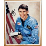 Vance Brand Robert Springer NASA Space Shuttle Astronaut signed 10 x 8 colour NASA litho photo.
