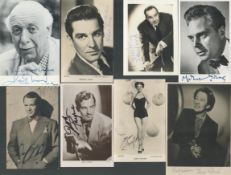 FILM Collection 10 signed 6x4 inch black and white vintage photos includes great names include