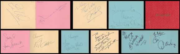 TV, Film and Music autograph book collection includes some great signatures such as Sandie Shaw,